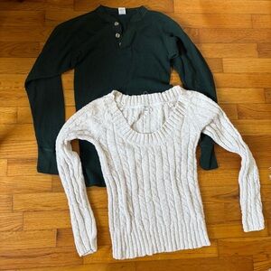 Old Navy Women's Cable Knit Sweater - Cream
